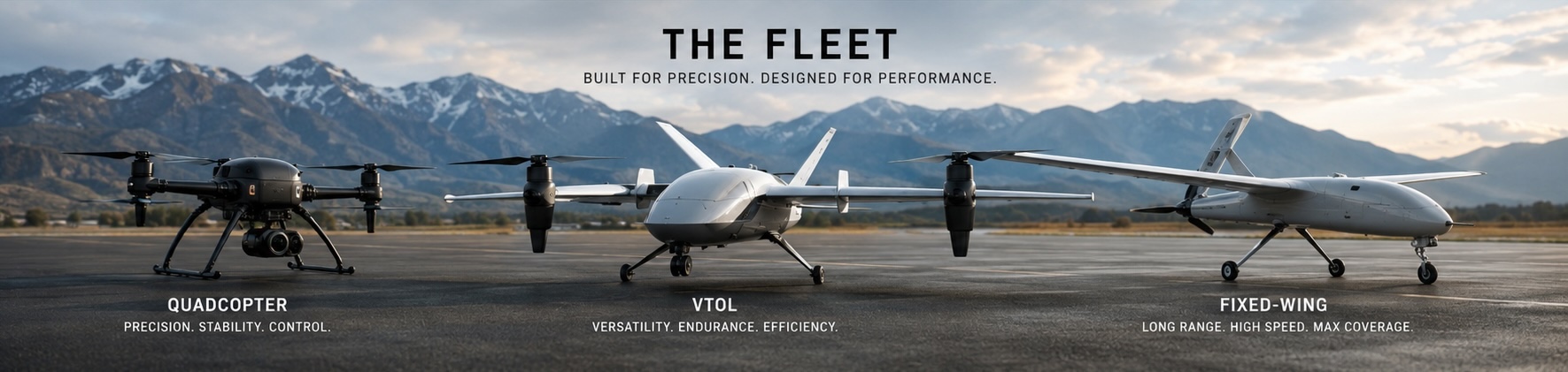 Key1 Aerospace Fleet — Quadcopter, VTOL, Fixed-Wing